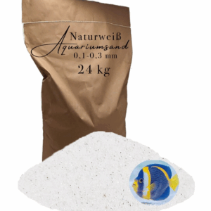Aquariumsand weiß Aquariensand Aquarienkies Aquariumkies Bodengrund Sand 24 kg