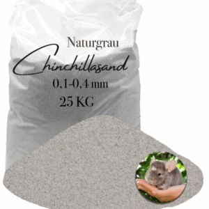 Chinchillasand Hamster grau 01 04mm 25kg Staubbad Badesand kantengerundet 145842514339