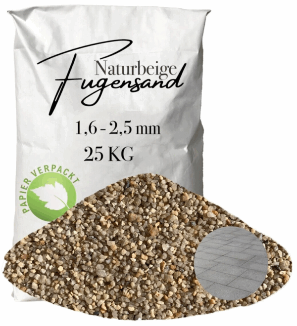 Einkehrsand Fugensand 16 25 mm Pflasterfugensand Terrasse Pflaster verfugen 145816669359