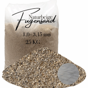 Fugensand Einkehrsand 1,0-3,15 mm Pflasterfugensand Terrasse Pflaster verfugen