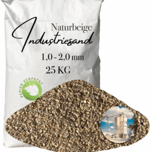 Industriesand Kunstharz Einstreuung 25 kg beiger Quarzsand Füllsand 1,0-2,0mm