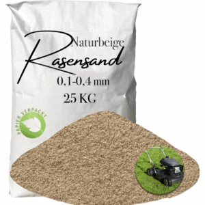 Rasensand Gartensand 25 kg Quarzsand für Rasenerde Bodenverbesserung Papiersack