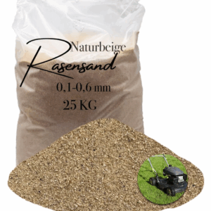 Rasensand Gartensand 25 kg Quarzsand für Rasenerde Bodenverbesserung Plastiksack