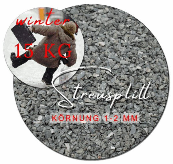 Streusplitt 15 kg Winterstreugut Streumittel salz freies Streugut Strassensplitt 145380491949