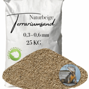 Terrariensand Terrariumsand 03 06mm naturbeige Bodengrund grabfaehig Sand 25 kg 145823265619