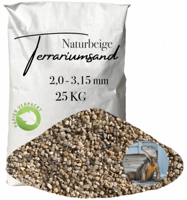 Terrariensand Terrariumsand Bodengrund 20 315mm Sand naturbeige grabfaehig 25 k 145825440879