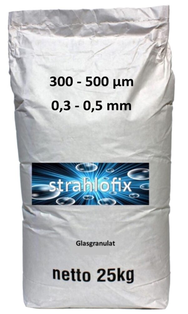 Variante von Glasgranulat Strahlmittel 25 kg Strahlgut Glasbruch Strahlgranulat Sandstrahlen 145459820609 f354
